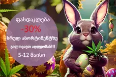 სააღდგომო -30% ფასდაკლება GanjaSeeds-ზე!